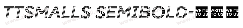 TTSmalls SemiBold字体转换